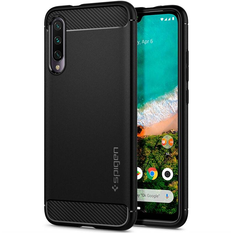 Obrázok Spigen Rugged Armor Black Xiaomi Mi A3 (S51CS26397)