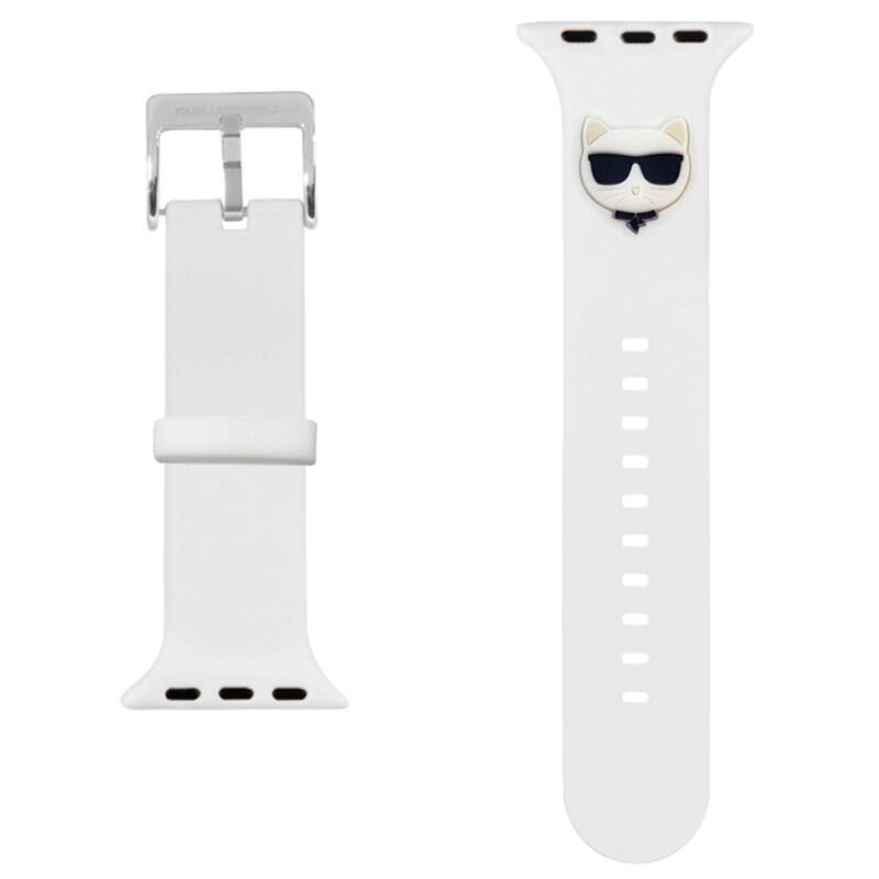 Obrázok Karl Lagerfeld Choupette Head Řemínek pro Apple Watch 42/44mm White