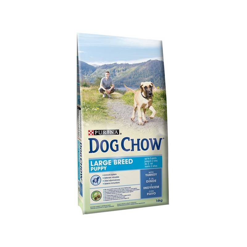 Obrázok PURINA DOG CHOW PUPPY LARGE BREED TURKEY 14KG