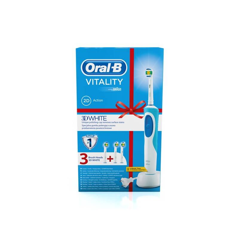 Obrázok Oral B Vitality 3DWhite + EB 18-2 3D White (8001090038791)