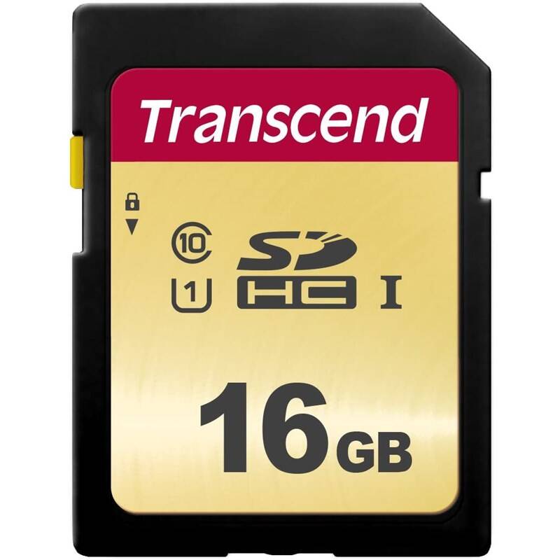 Pamäťová karta Transcend 500S SDHC 16GB UHS-I U1 (Class 10) (95R/60W) (TS16GSDC500S)