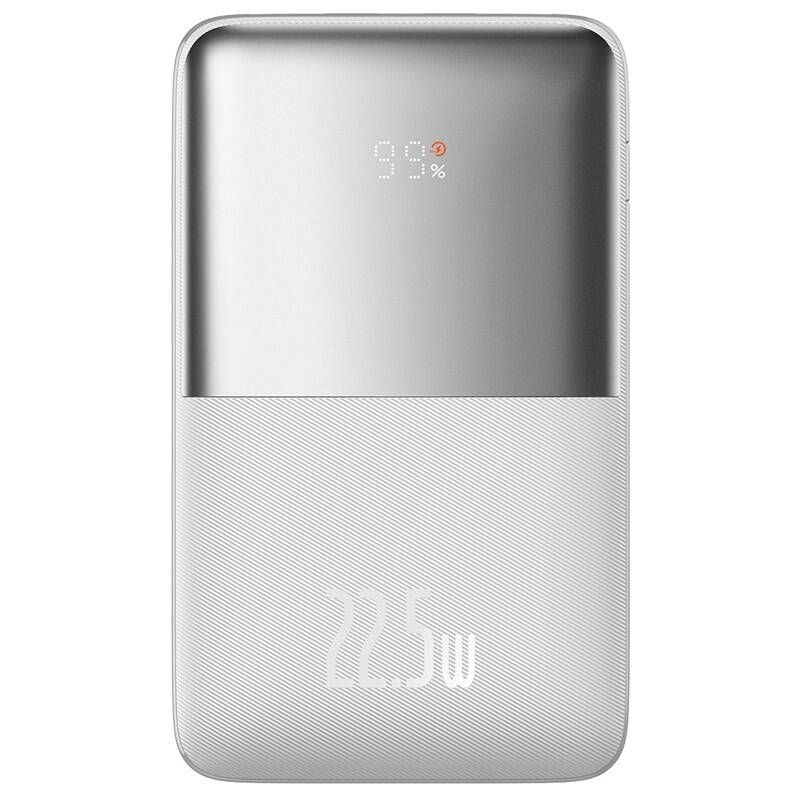 Obrázok Baseus Bipow Pro s digitálnym displejom 20000mAh 22.5W (PPBD040302) biela