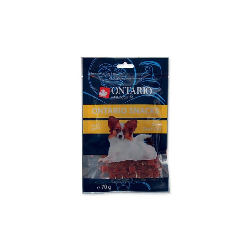 Obrázok Ontario Snack Duck Dice small dog 70g