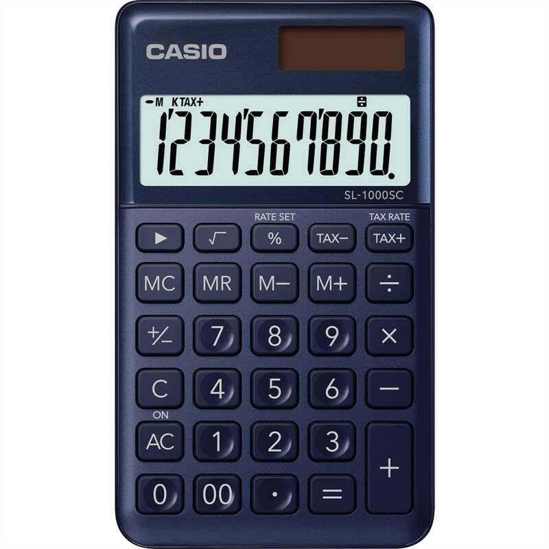 Obrázok Casio Kalkulačka SL 1000 SC NY kapesní, modrý