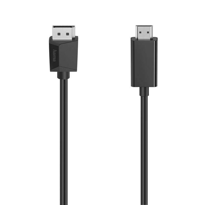 Obrázok HAMA 200712 KABEL DISPLAYPORT NA HDMI, 1,5 M, UHD/4K