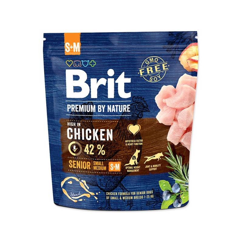 Obrázok Brit Premium Dog by Nature Senior S+M 1kg