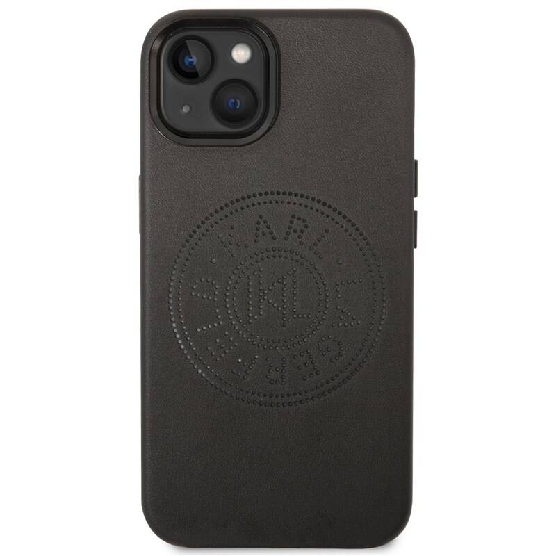 Obrázok Karl Lagerfeld PU Leather Perforated Logo Zadní Kryt pro iPhone 14 Black