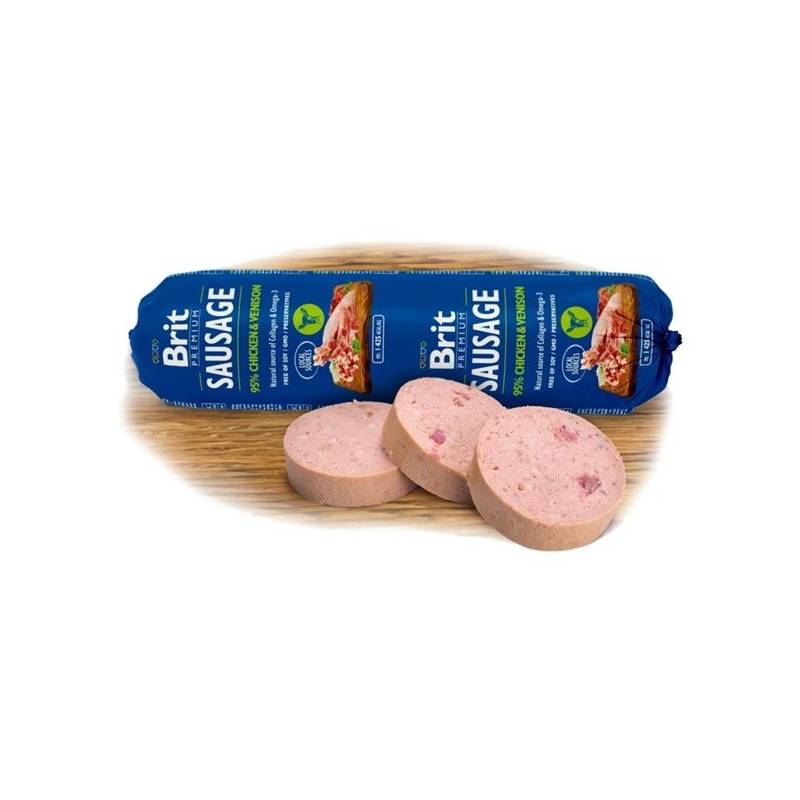 Obrázok Brit Sausage Chicken & Venison 800g New