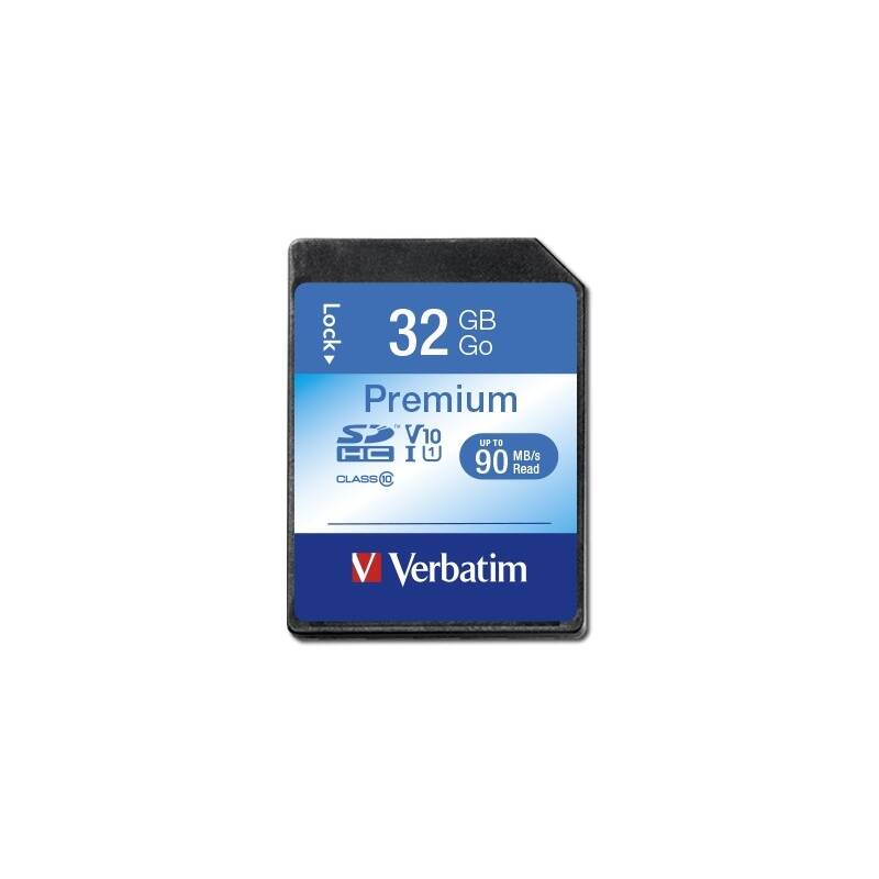 Pamäťová karta Verbatim Premium SDHC 32GB UHS-I V10 U1 (90R/10W) (43963)