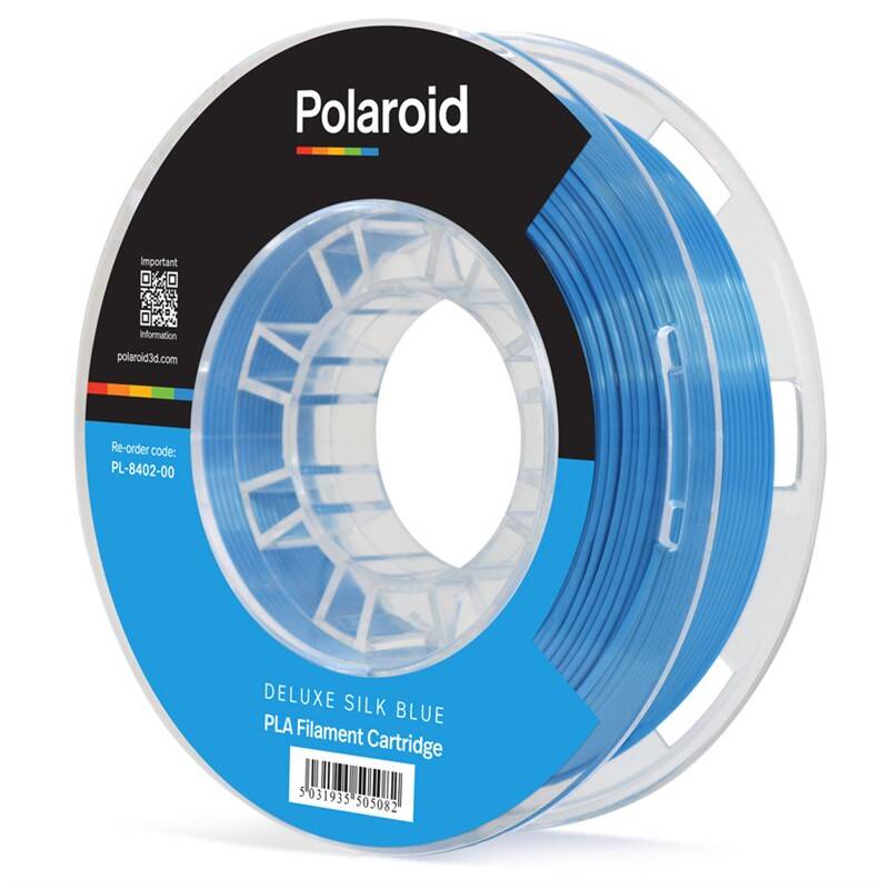 Obrázok Polaroid 250g Universal Deluxe Silk PLA Filament Material - Blue 3D-FL-PL-8402-00