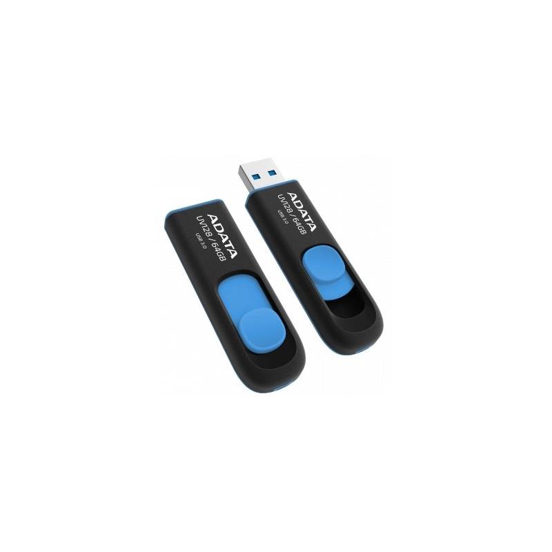 USB flash disk ADATA UV128 64GB (AUV128-64G-RBE) modrý