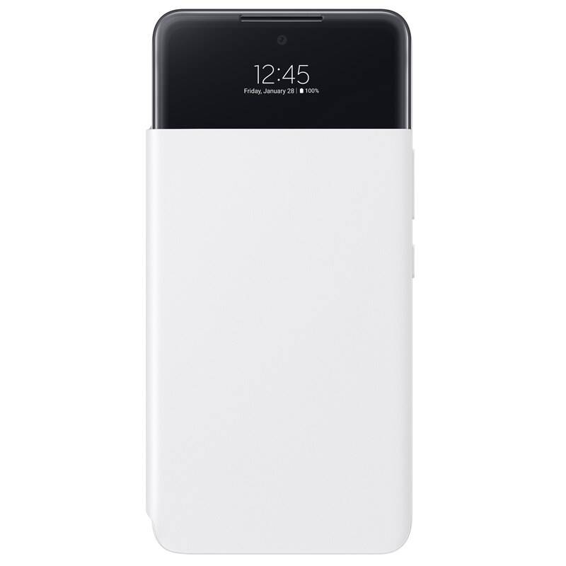 Puzdro na mobil flipové Samsung S View Wallet Cover na Galaxy A53 5G (EF-EA536PWEGEE) biele