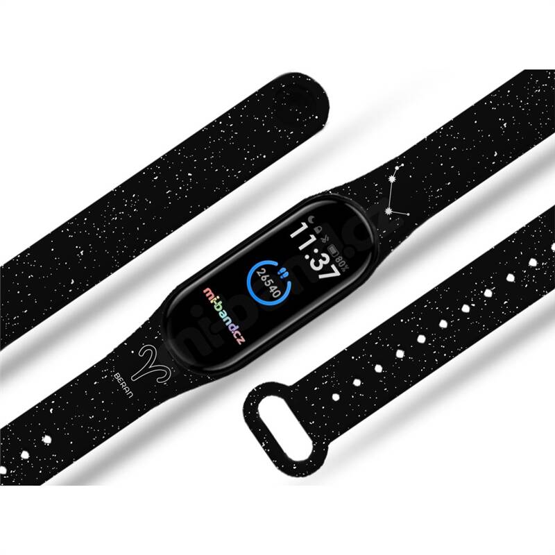 Obrázok Mi-Band na Xiaomi Mi Band 3/4 - motív Znamenie zverokruhu Baran, čierny (Y60-3-BLK-ORIG)