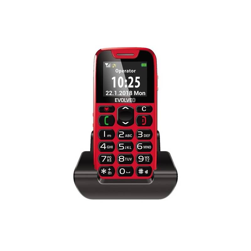 Obrázok EVOLVEO EasyPhone, mobilní telefon pro seniory EP-500-RED