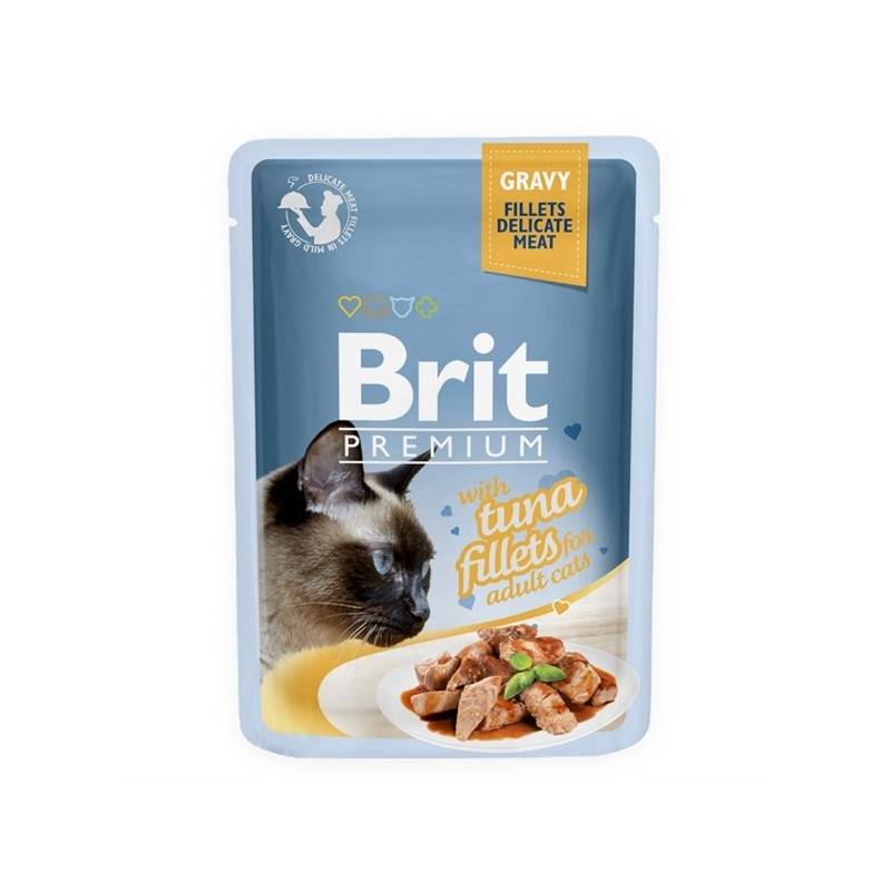 Obrázok Brit Premium Cat D Fillets in Gravy With Tuna 85g