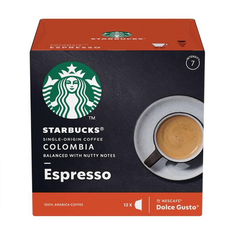 Obrázok STARBUCKS NESCAFE DOLCE GUSTO SINGLE-ORIGIN COLOMBIA MEDIUM ROAST, 12 KAPSUL