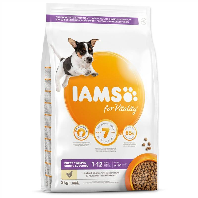 Obrázok Iams Dog Puppy Small & Medium Chicken 3kg