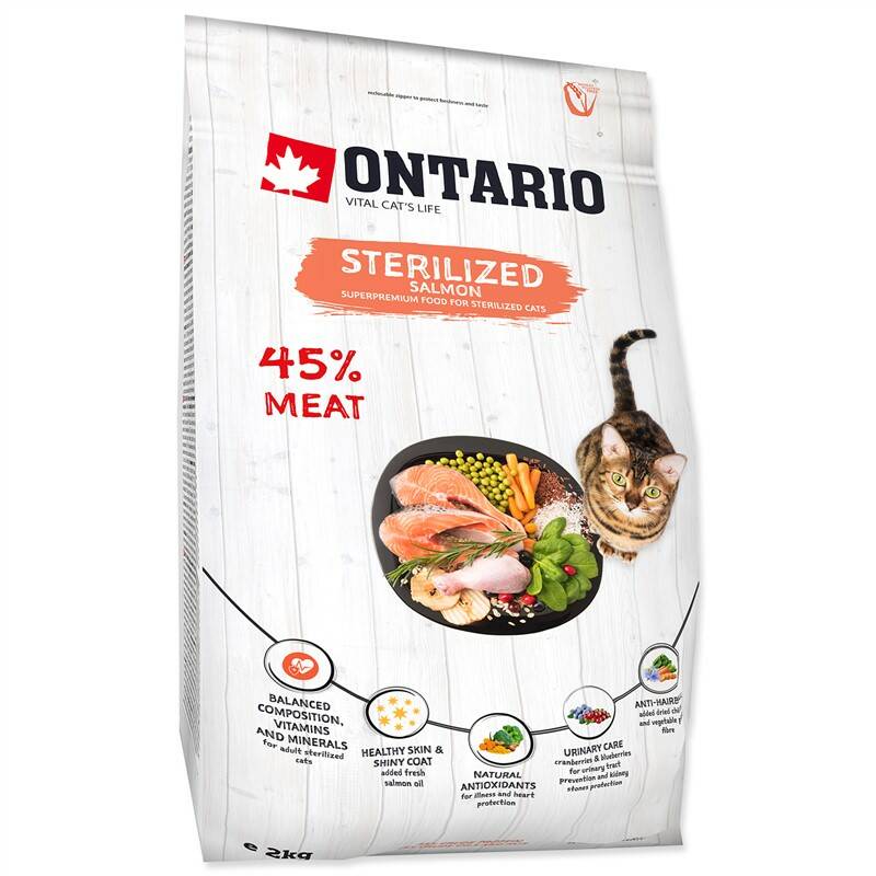 Obrázok Ontario Cat Sterilised Salmon 2kg