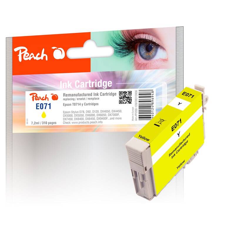 Obrázok Peach T0714, 7,2ml, kompatibilní (313936) žltá