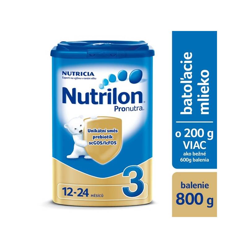 Obrázok Nutrilon 3 Pronutra 800 g dojčenské mlieko od 12. mesiaca