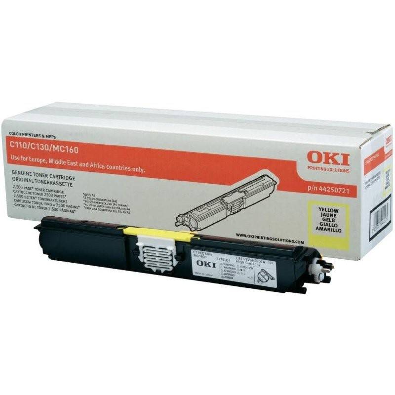 Obrázok Žlutý toner do C110/C130n (2500 stran) (44250721)