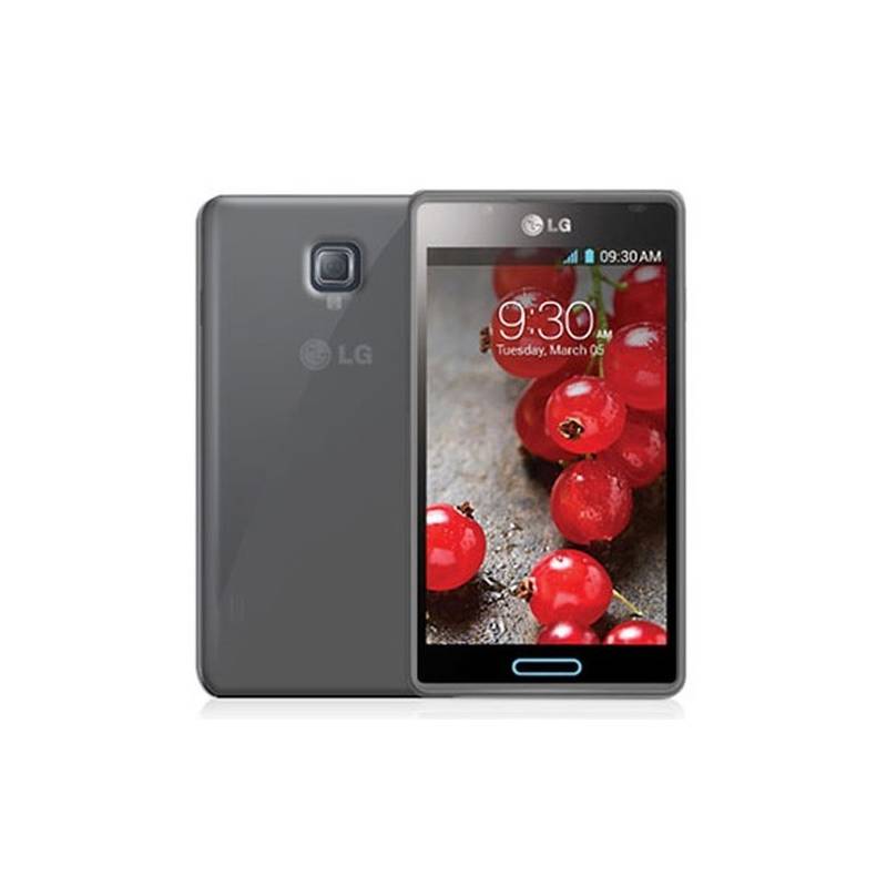 Kryt na mobil Celly Gelskin na LG Optimus L7 II (GELSKIN303BS) sivý
