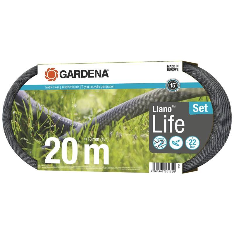 Obrázok Gardena 18450-20 textilná hadica Liano Life 20 m - sada