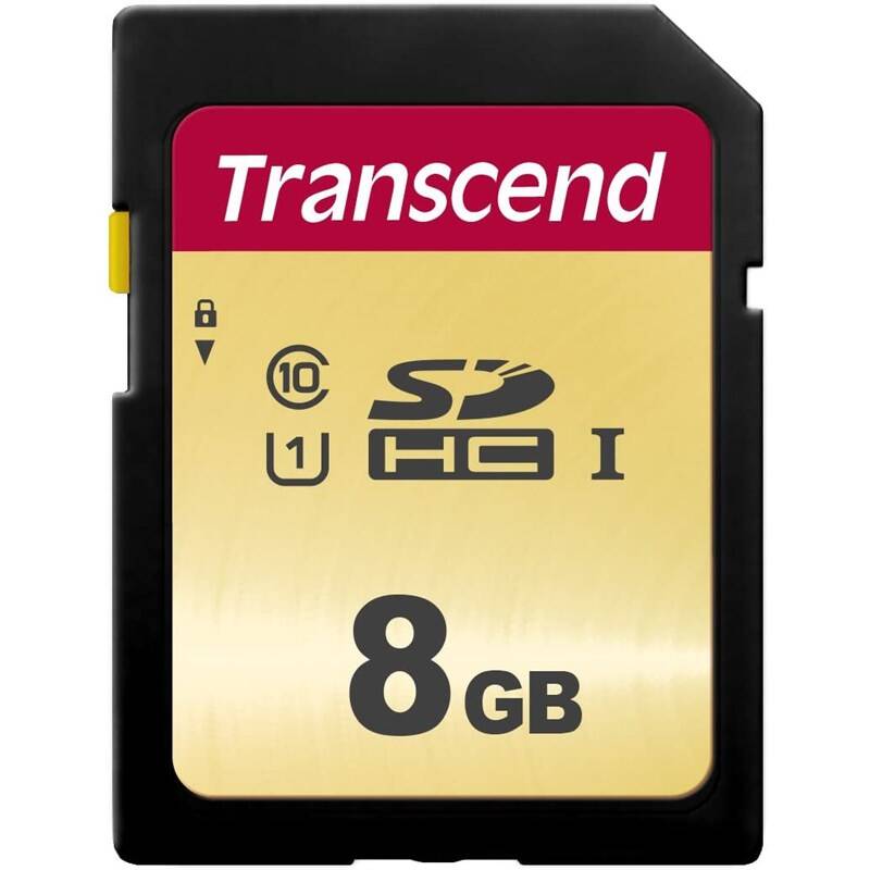 Pamäťová karta Transcend 500S SDHC 8GB UHS-I U1 (Class 10) (95R/60W) (TS8GSDC500S)