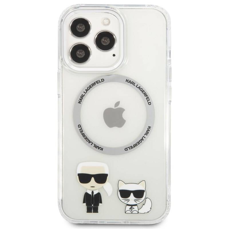 Obrázok Karl Lagerfeld Magnetic Karl and Choupette Kryt pro iPhone 13 Pro Transparent