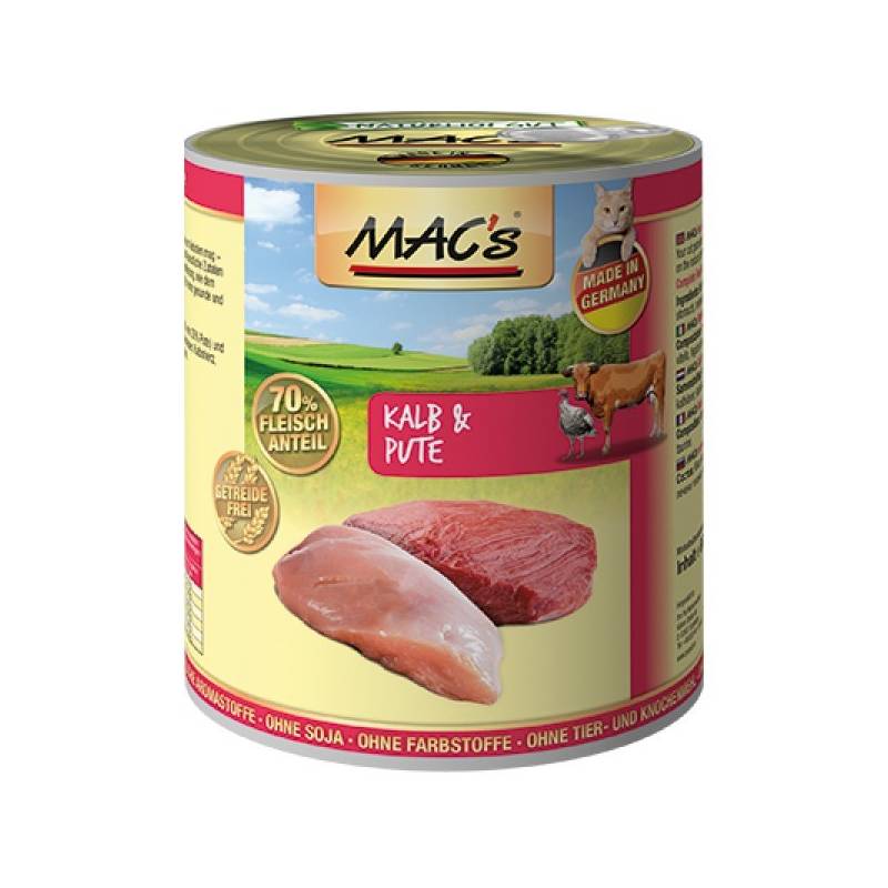 Obrázok MACs Cat Telecí a krůta 200g