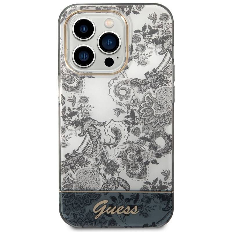 Obrázok Guess PC/TPU Toile De Jouy Zadní Kryt pro iPhone 14 Pro Grey