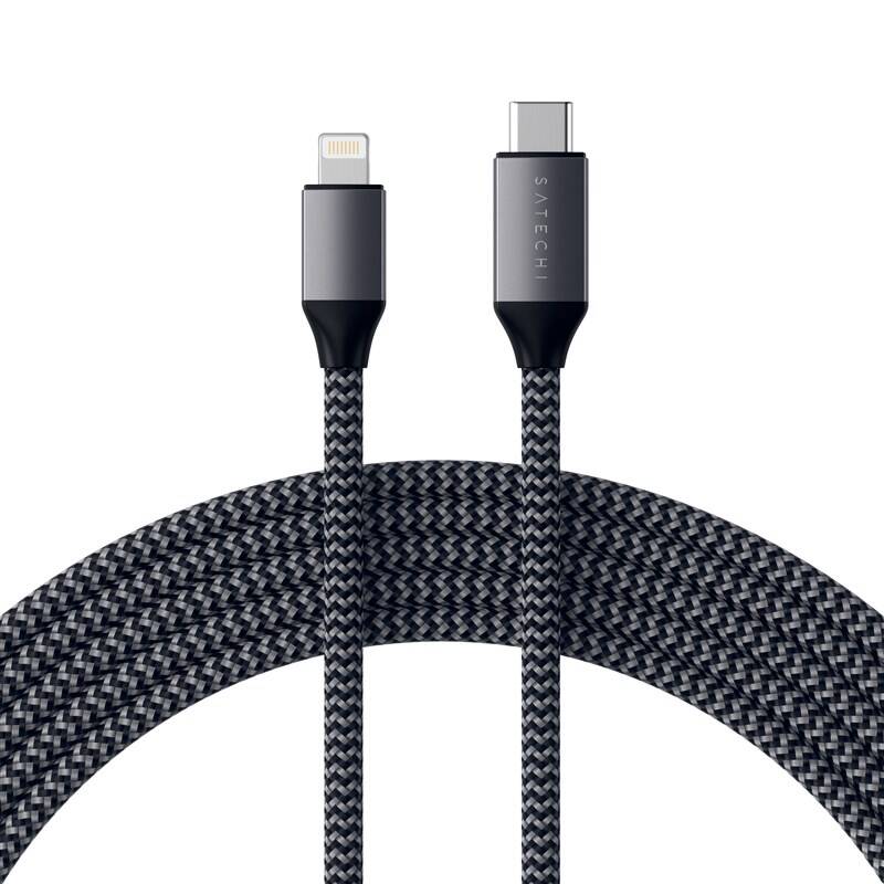 Obrázok Satechi USB-C/Lightning 1,8m (ST-TCL18M) sivý