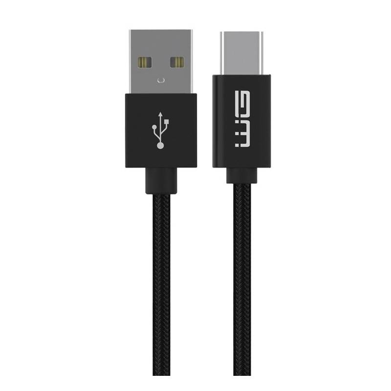 Kábel WG USB/USB-C, predĺžený konektor, 1m (10164) čierny