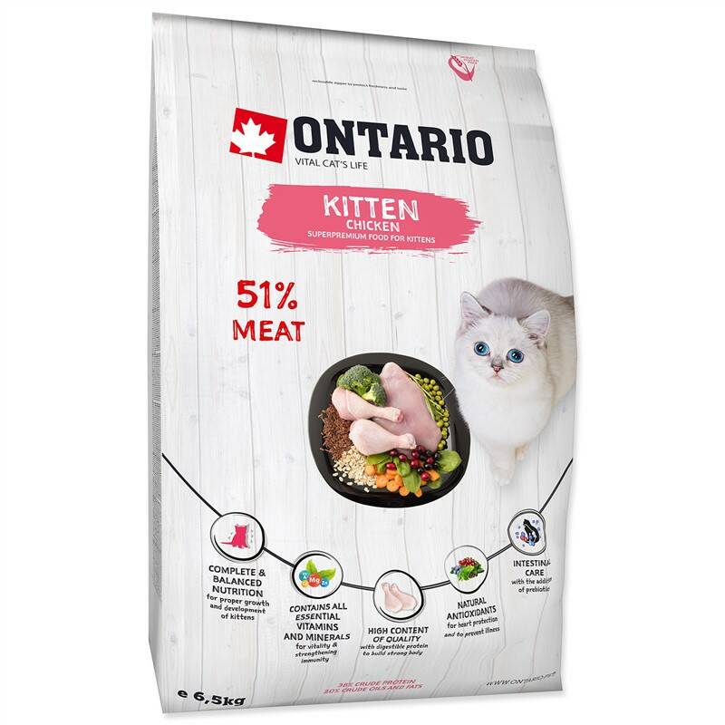 Obrázok Ontario Kitten Chicken 6,5kg