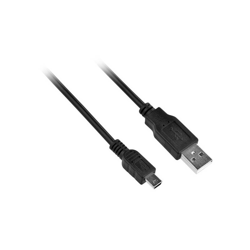 Kábel GoGEN USB/mini USB, 1,5m (GOGMINUSB150MM01) čierny