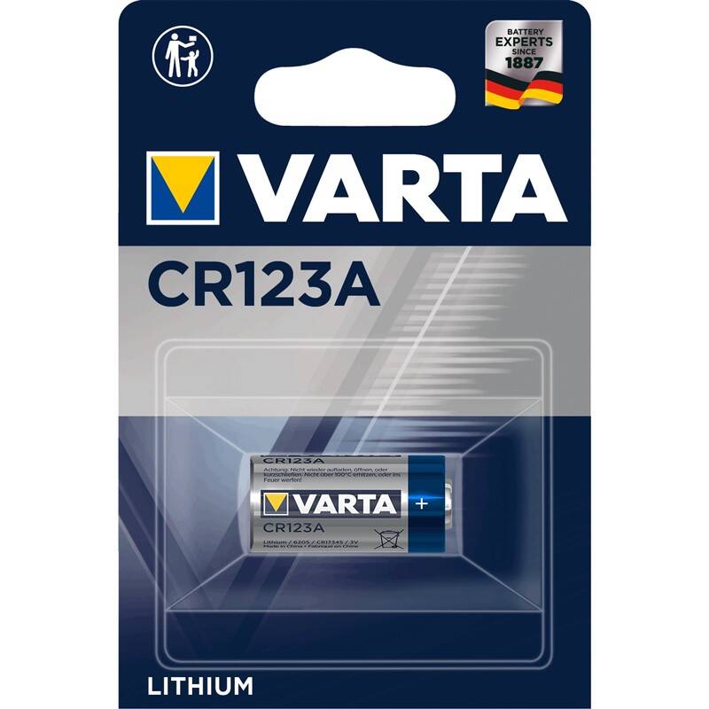 Batéria lítiová Varta CR123A, blistr 1ks (6205301401)
