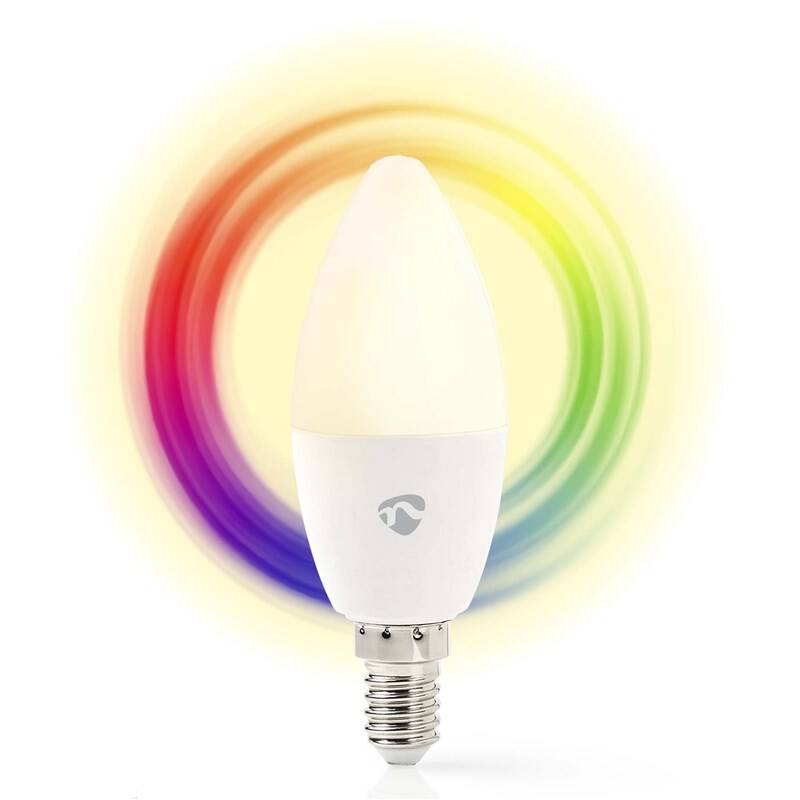 Obrázok Nedis Nedis WIFILRC10E14 - LED RGB Stmievateľná žiarovka E14/4,9W/230V Wi-Fi 2700-6500K NE0415