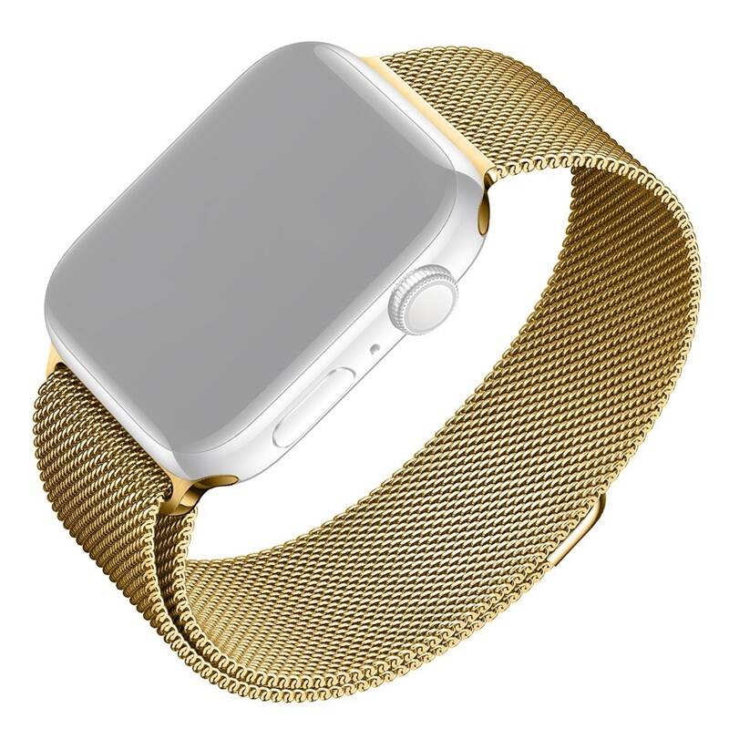 Obrázok FIXED Mesh Strap na Apple Watch 42/44/45mm (FIXMEST-434-GD) zlatý