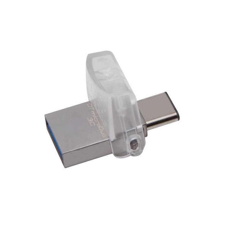 USB flashdisk Kingston DataTraveler MicroDuo 3C 64GB OTG USB-C/USB 3.1 (DTDUO3C/64GB) strieborný