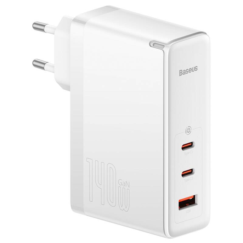 Obrázok Baseus GaN5 Pro, 2x USB-C + USB-A 140W (CCGP100202) biela