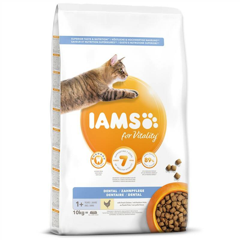 Obrázok Iams Cat Adult DNTL Chicken 10kg