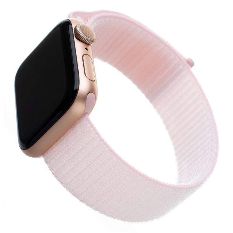 Obrázok FIXED Nylon Strap na Apple Watch 38 mm/40 mm (FIXNST-436-PI) ružový