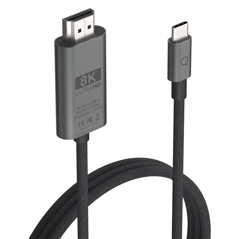 Kábel Linq byELEMENTS USB-C/HDMI, 8K/60Hz PRO, 2m (LQ48026) čierny