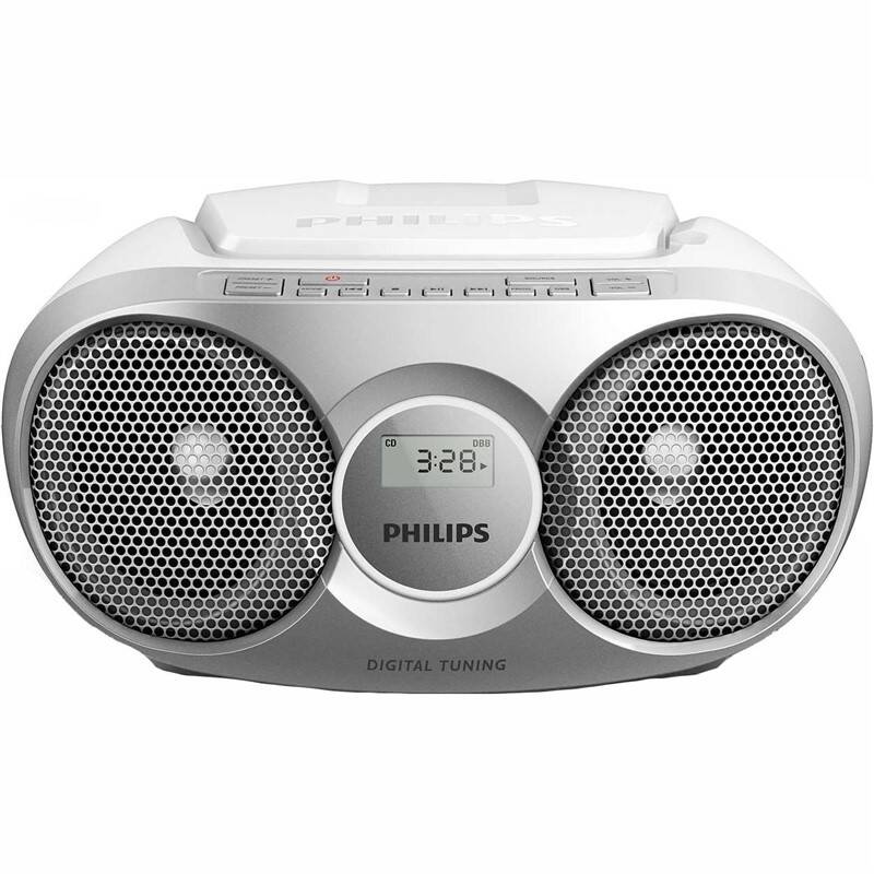 Rádioprijímač s CD Philips AZ215S strieborný