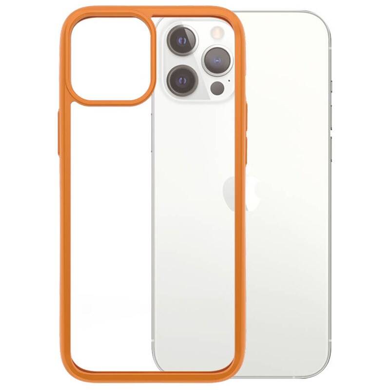 Obrázok PanzerGlass ClearCase Antibacterial na Apple iPhone 12 Pro Max (0284) oranžový