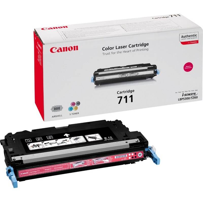 Toner Canon CRG-711M, 6000 strán - originálny (1658B002) červený + Doprava zadarmo