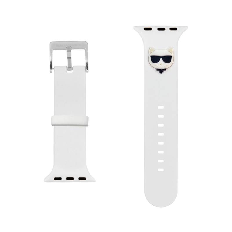 Obrázok Karl Lagerfeld Choupette Head Řemínek pro Apple Watch 38/40mm White