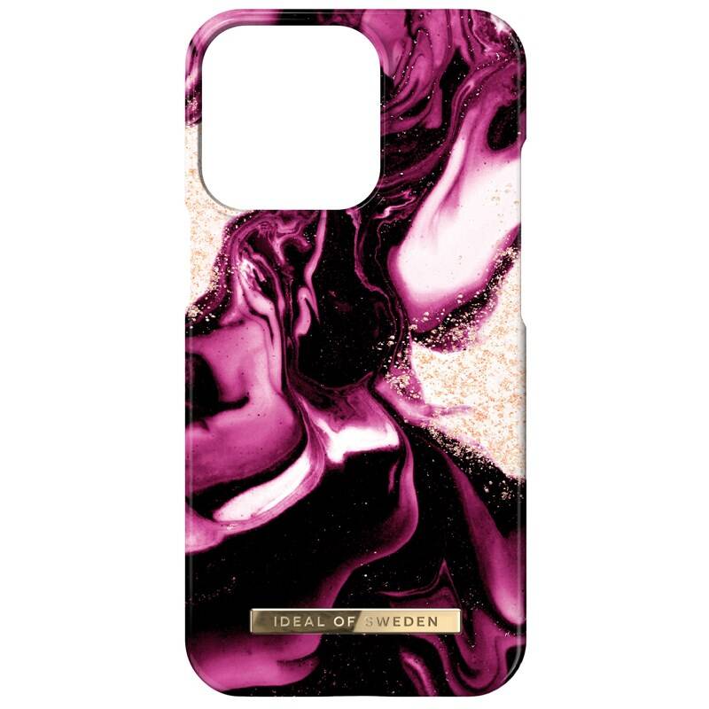 Obrázok iDeal Of Sweden Fashion na Apple iPhone 14 Pro - Golden Ruby Marble (IDFCAW21-I2261P-319)