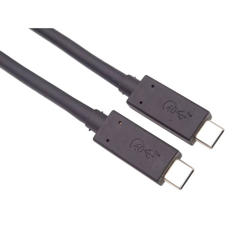 Kábel PremiumCord Thunderbolt 3, 40Gbps, USB4, 0,5m (ku4cx05bk) čierny
