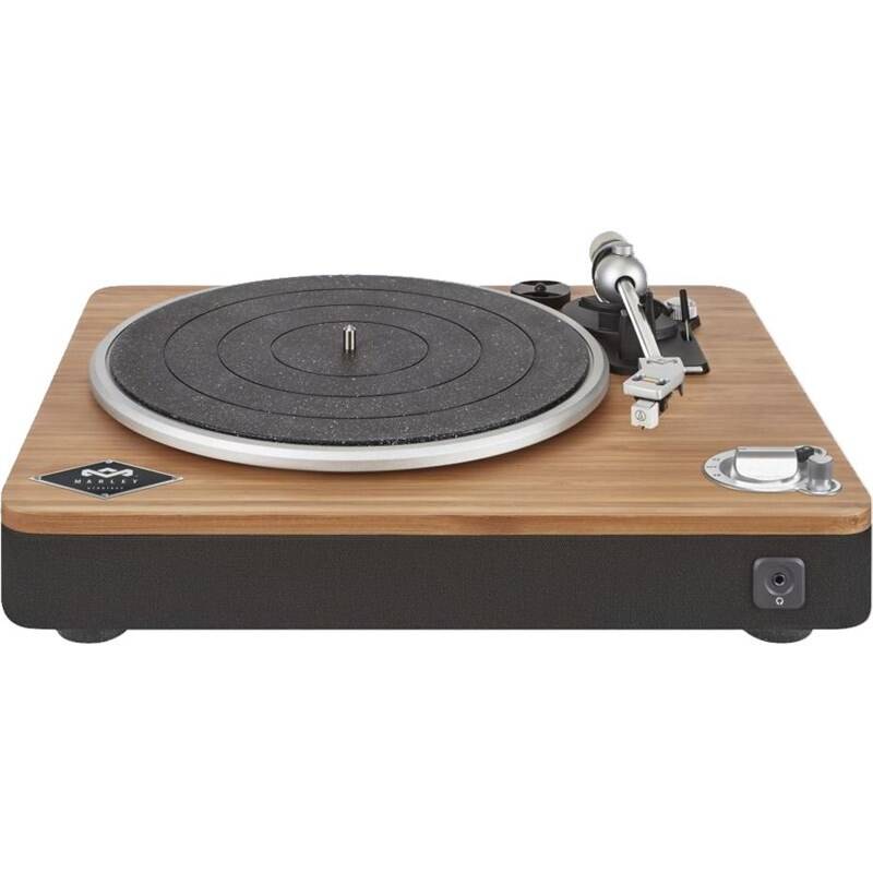 Obrázok MARLEY Stir It Up Bluetooth - Signature Black, retro gramofon z přírodních materiálů